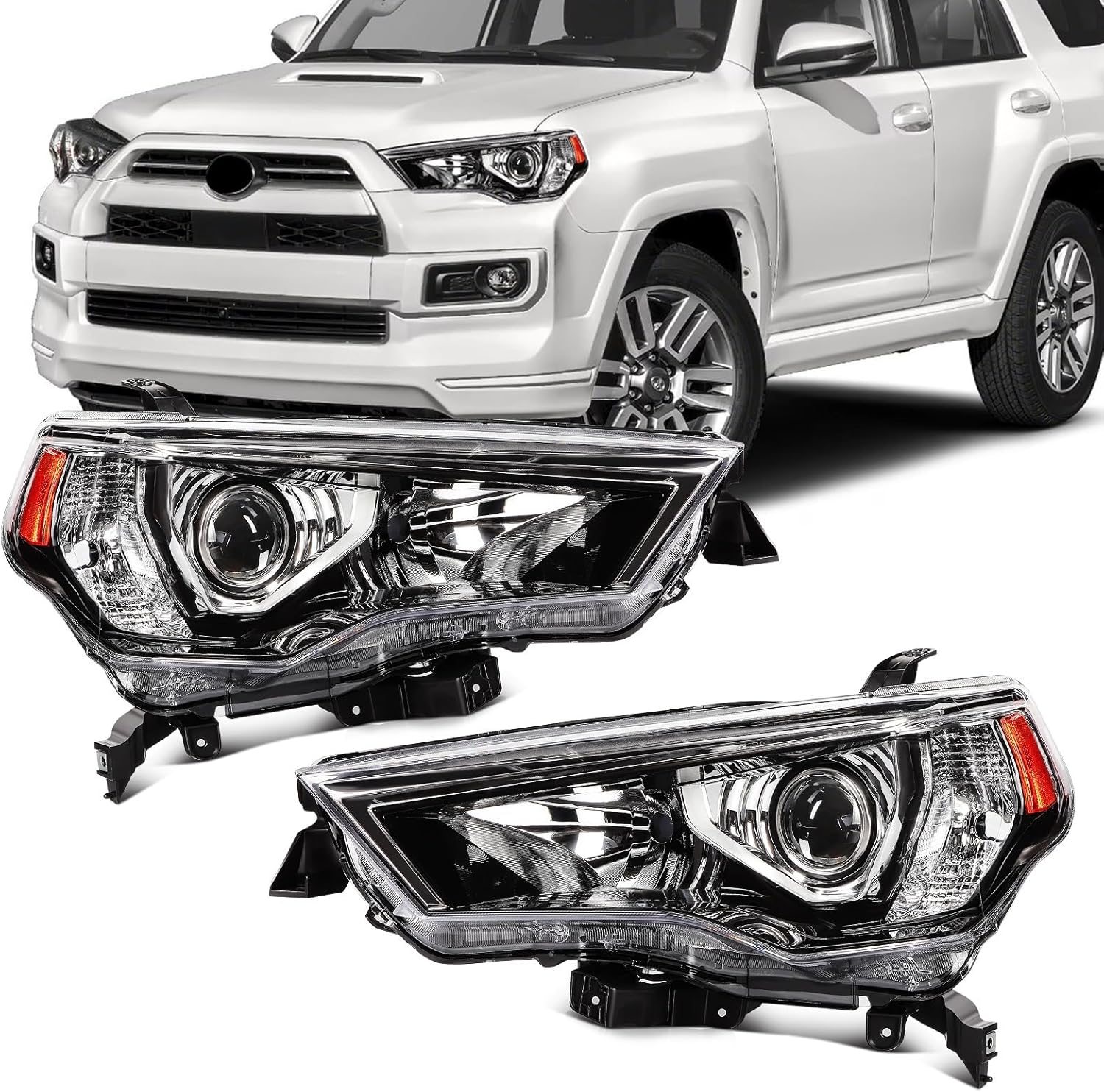 SCITOO Headlight Assembly Pair for Toyota 4Runner (2014–2021)