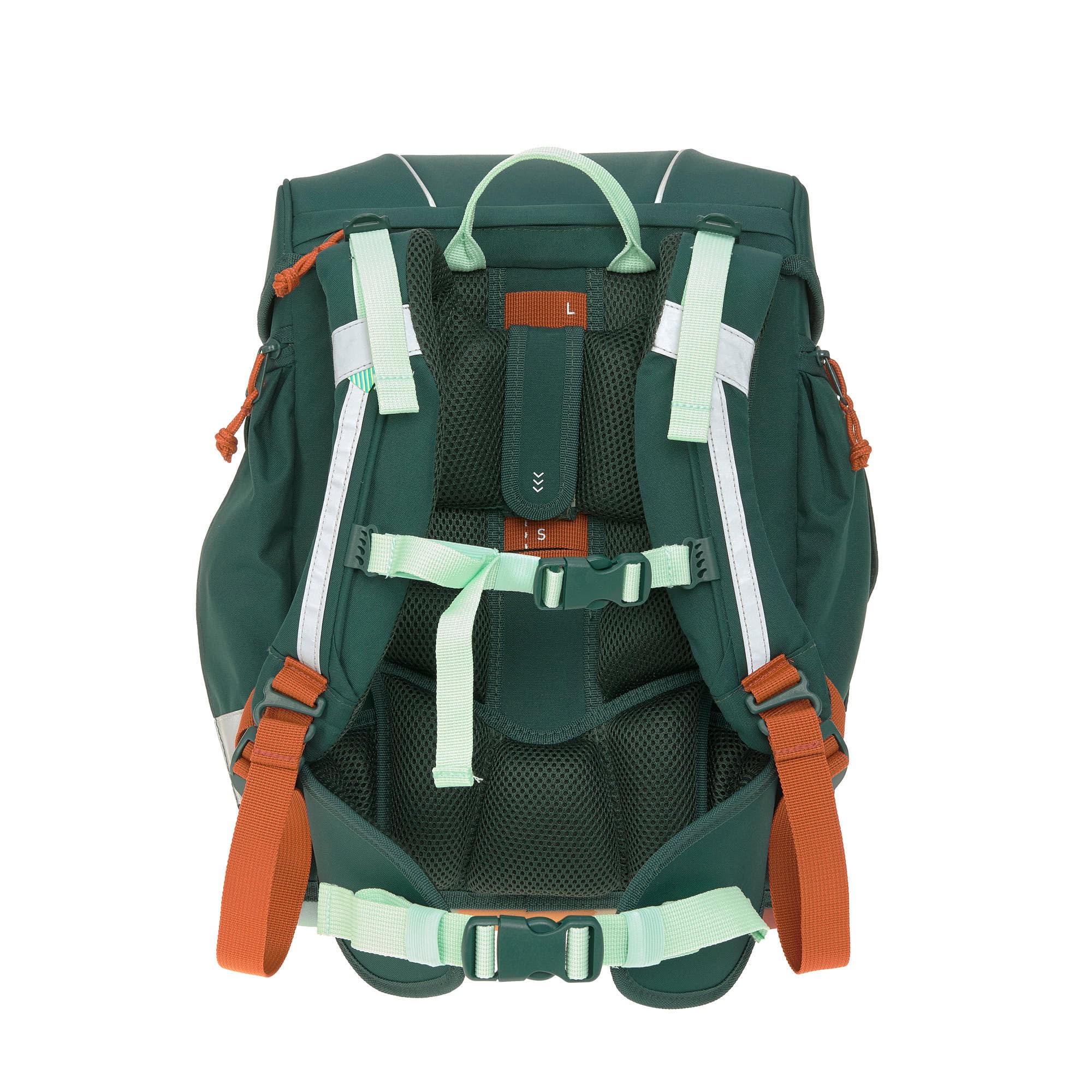 LÄSSIG 7-częściowy zestaw plecaków szkolnych dla dzieci/zestaw szkolny Boxy Unique Dark Green Ocean Edition, Zielona, nowoczesny
