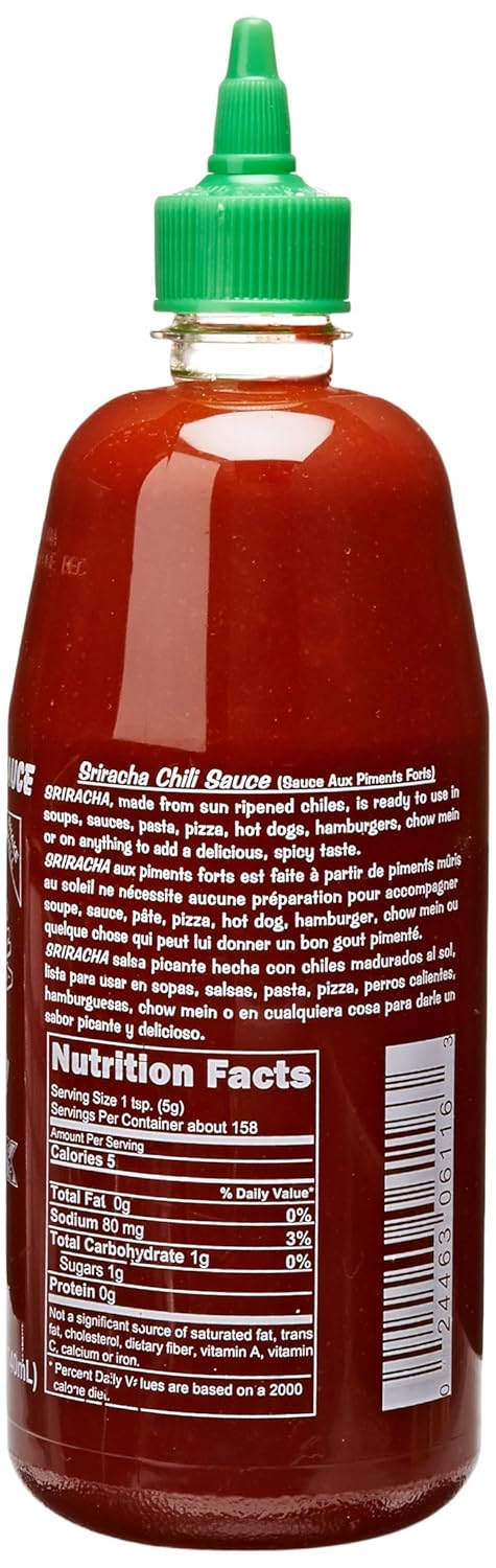 Huy Fong, Sriracha Hot Chili Sauce, 28-Ounce Bottles (Pack of 3)