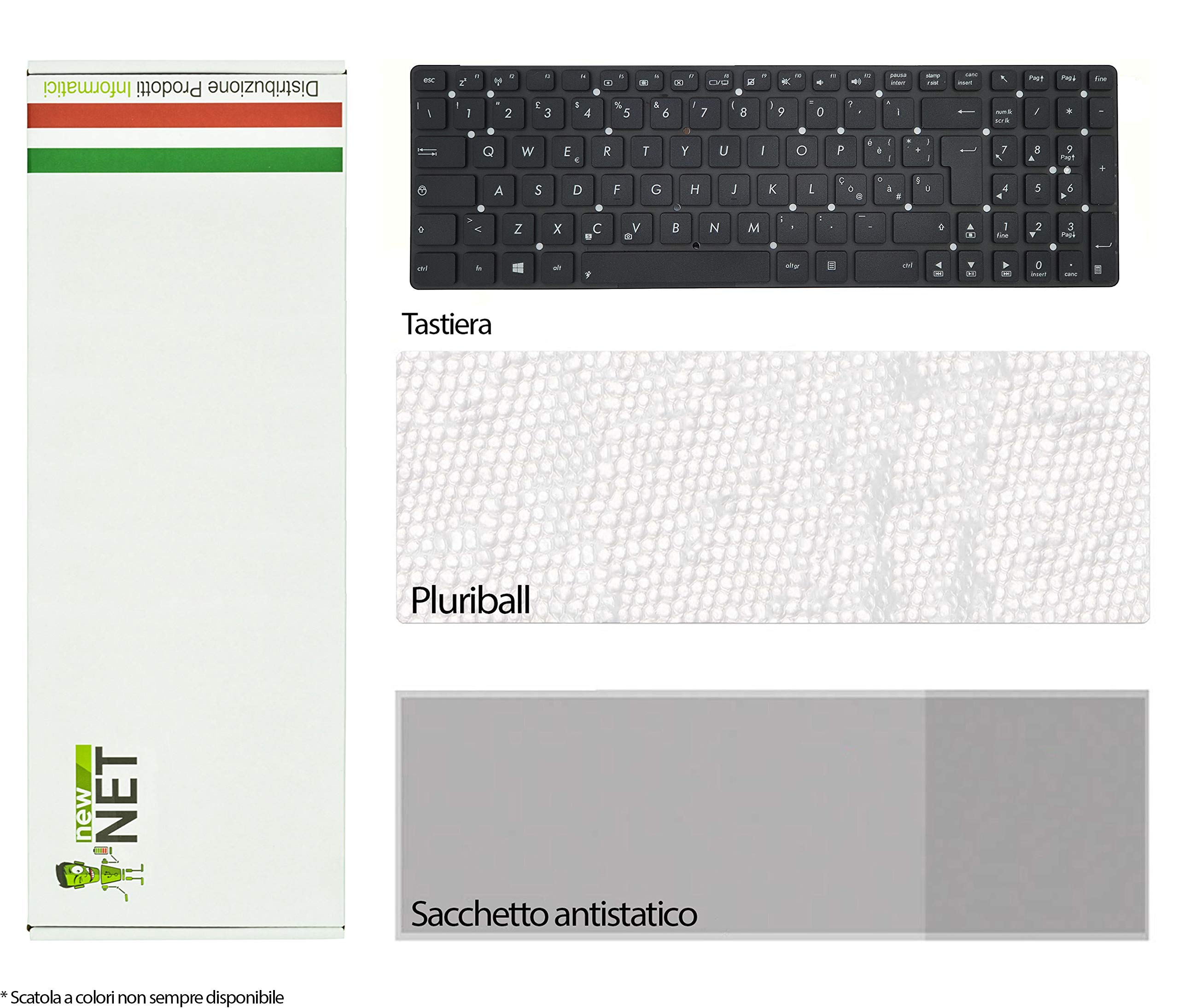 NewNet Keyboards - Tastiera Italiana Copatibile Con Notebook Lenovo