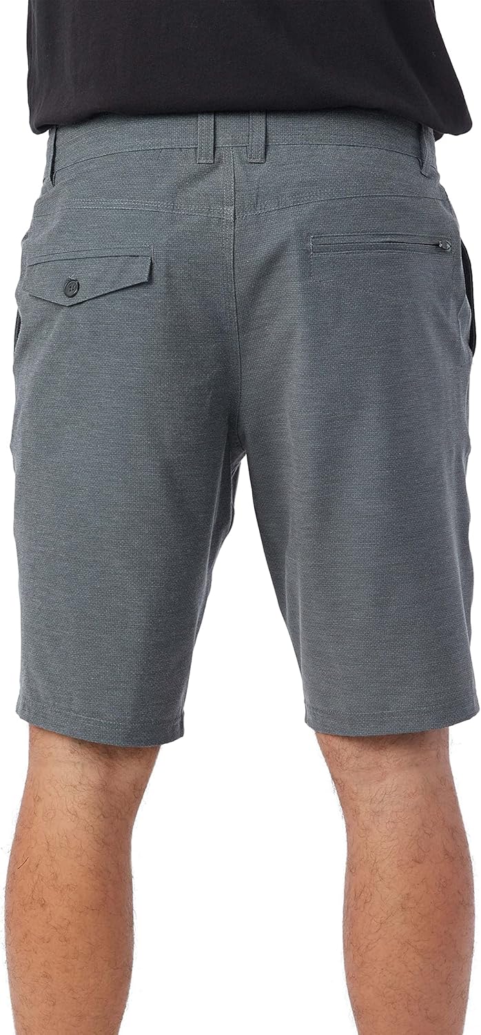 O'NEILL Men's 20 Inch Twill Printed Hybrid Shorts - Water Resistant Mens Shorts with Quick Dry Stretch Fabric and Pockets