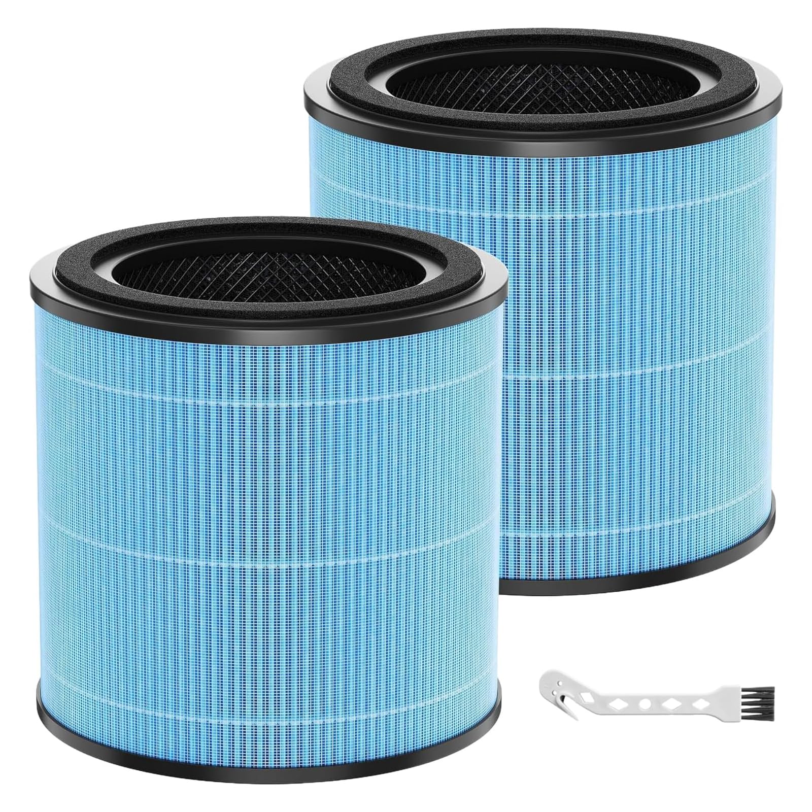 AP0601 Replacement Filter Compatible with AIRTOK AP0601 Air Purifier 3-in-1 H13 True HEPA & Activated Carbon Air Filter, 2 Pack