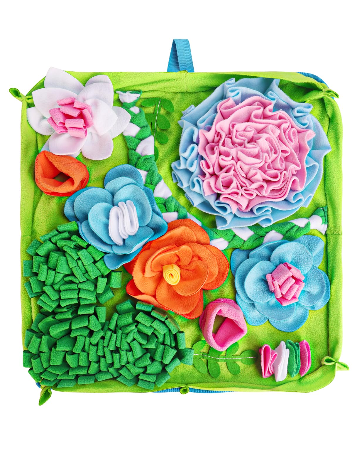 Snuffle Mat for Dogs, Slow Feeding Game Interactive Puzzle Dog Food Mat,Encourage Natural Foraging Skill-Dog Snuffle Mat 19.7''x19.7''Easy to Clean, Durable