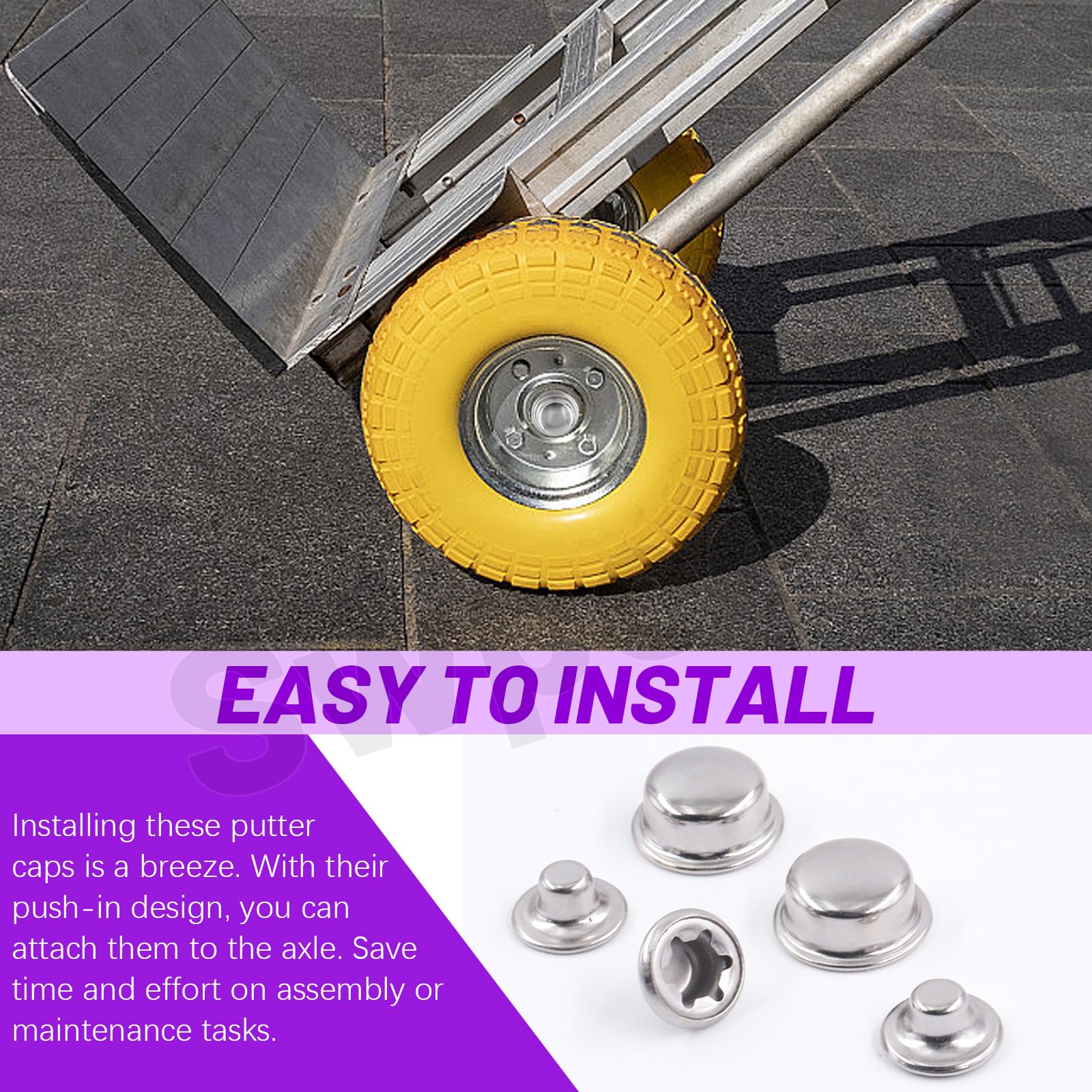 80 Pcs Push Nut Stud Kit - Spring Steel Hardware -5 80 Pcs Push Nut Stud Kit - Spring Steel Hardware -5