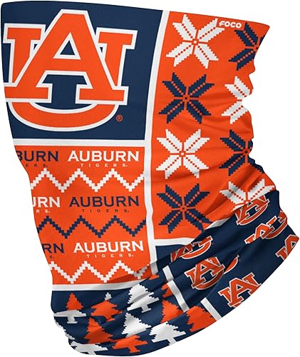 Miniatura 132 de FOCO NCAA unisex-adult Ncaa Team Logo Neck Gaiter Multiuse Logotipo grande.,Mini logotipo impreso.,Vacaciones en bloque ocupado,Hibisco