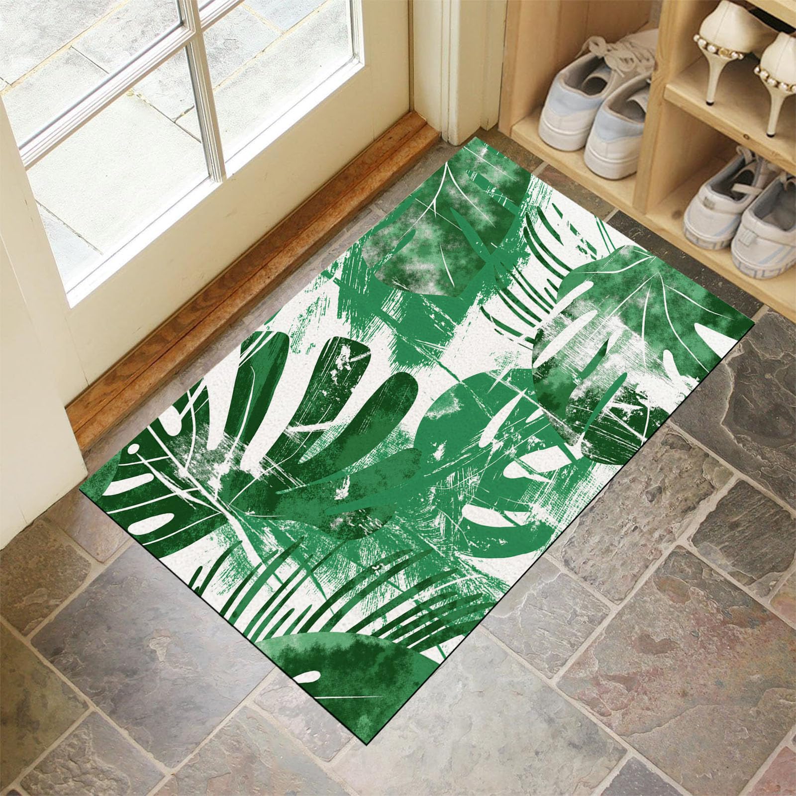 Tapis d'entrée d'intérieur fin pour bloquer la saleté sans coincer les portes