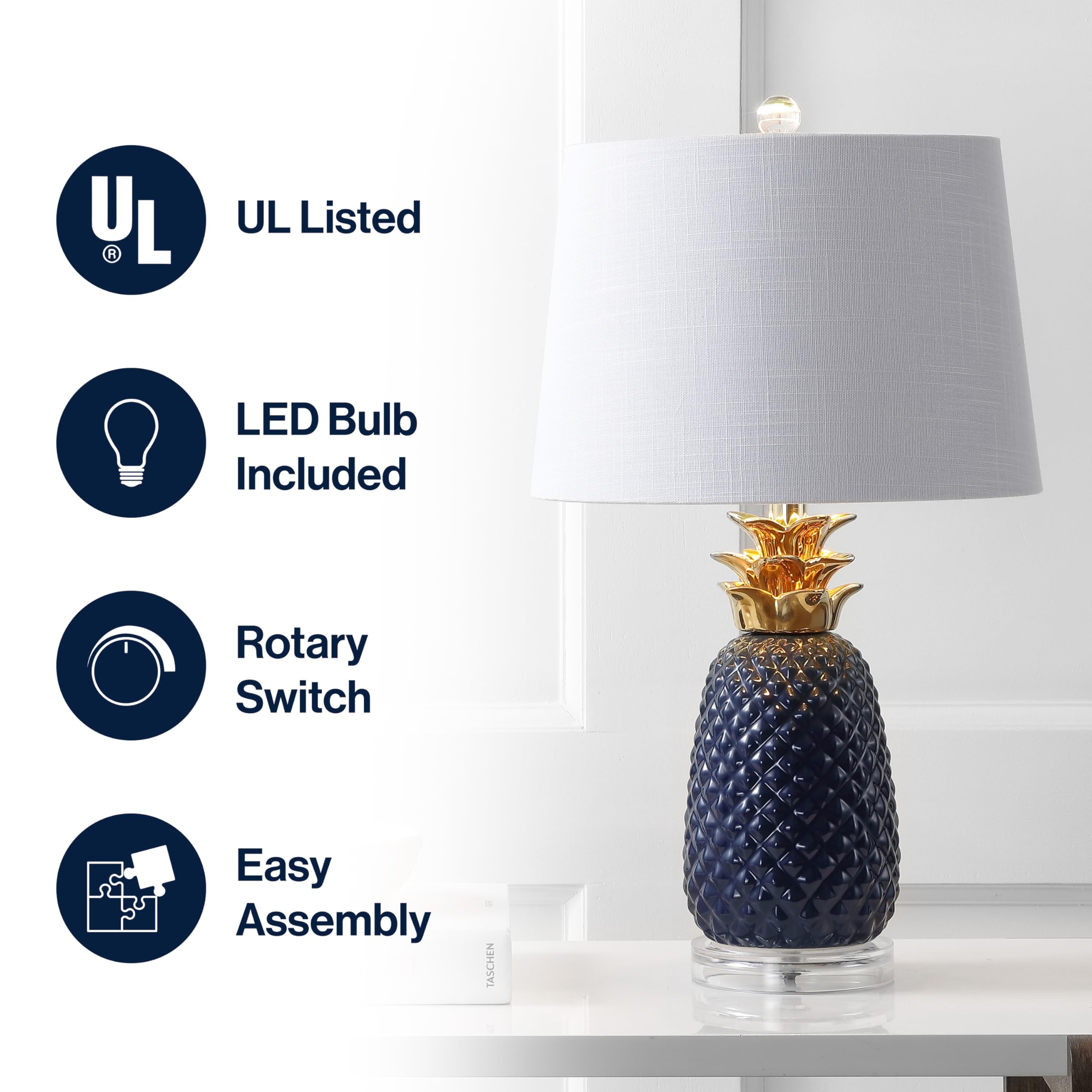 Gilbert portable lamp N.Y.　パイナップル JONATHAN Y 23