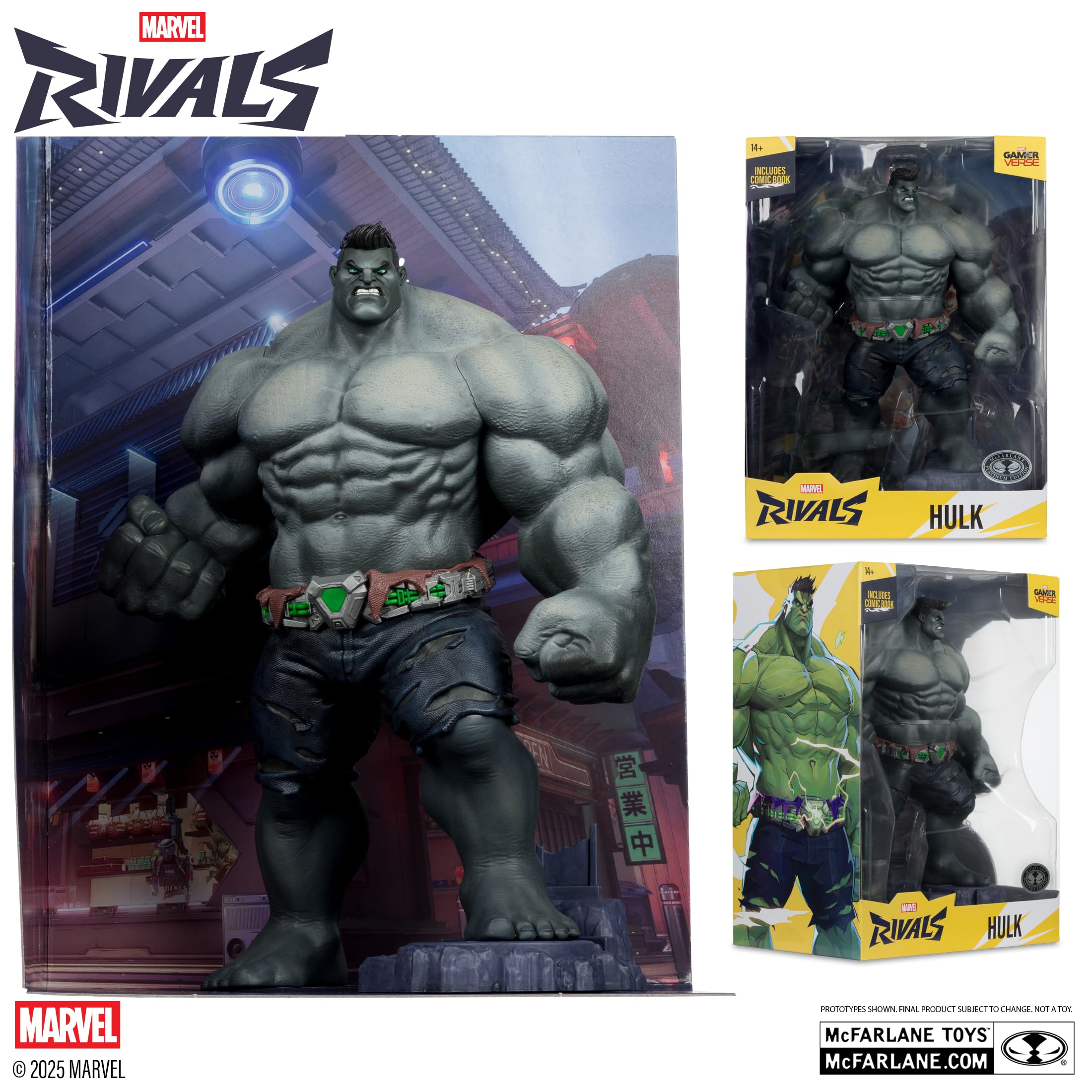 McFarlane Marvel Rivals The Hulk - Juguetes coleccionables a Escala 1:6