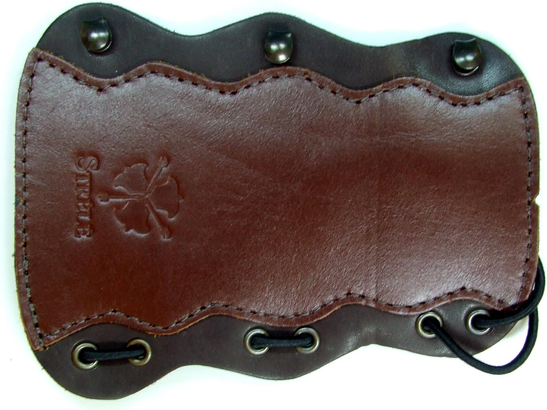 Strele New Archery Leather Armguard for Traditional Longbow, Flatbow (Small)