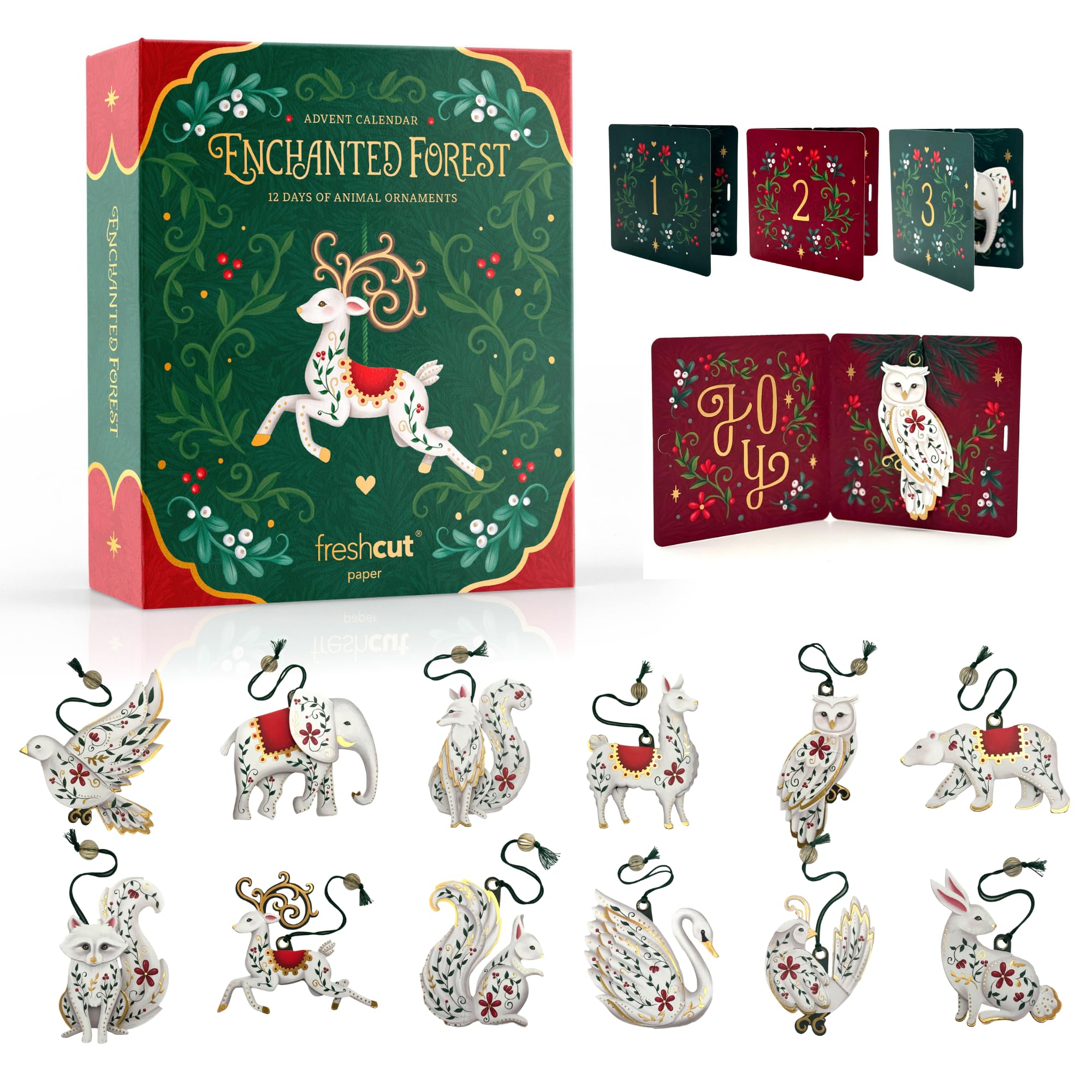 Amazon.com : Freshcut Paper 2025 Advent Calendar, Enchanted Forest