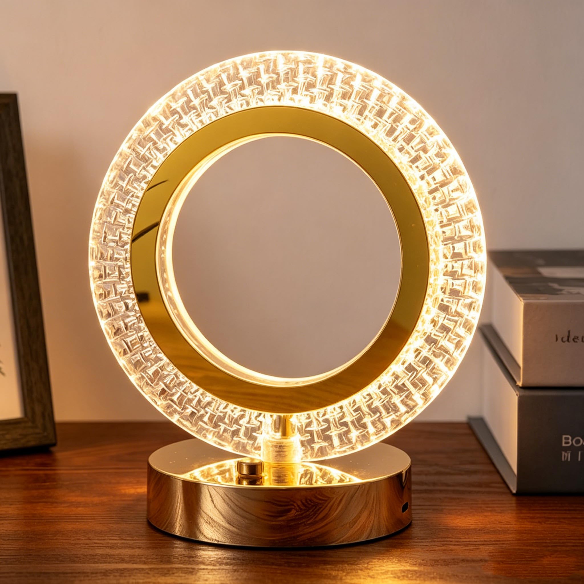 Maimeili Diamond Crystal Table Lamp Stepless Dimmable Desk Lamp — image 1