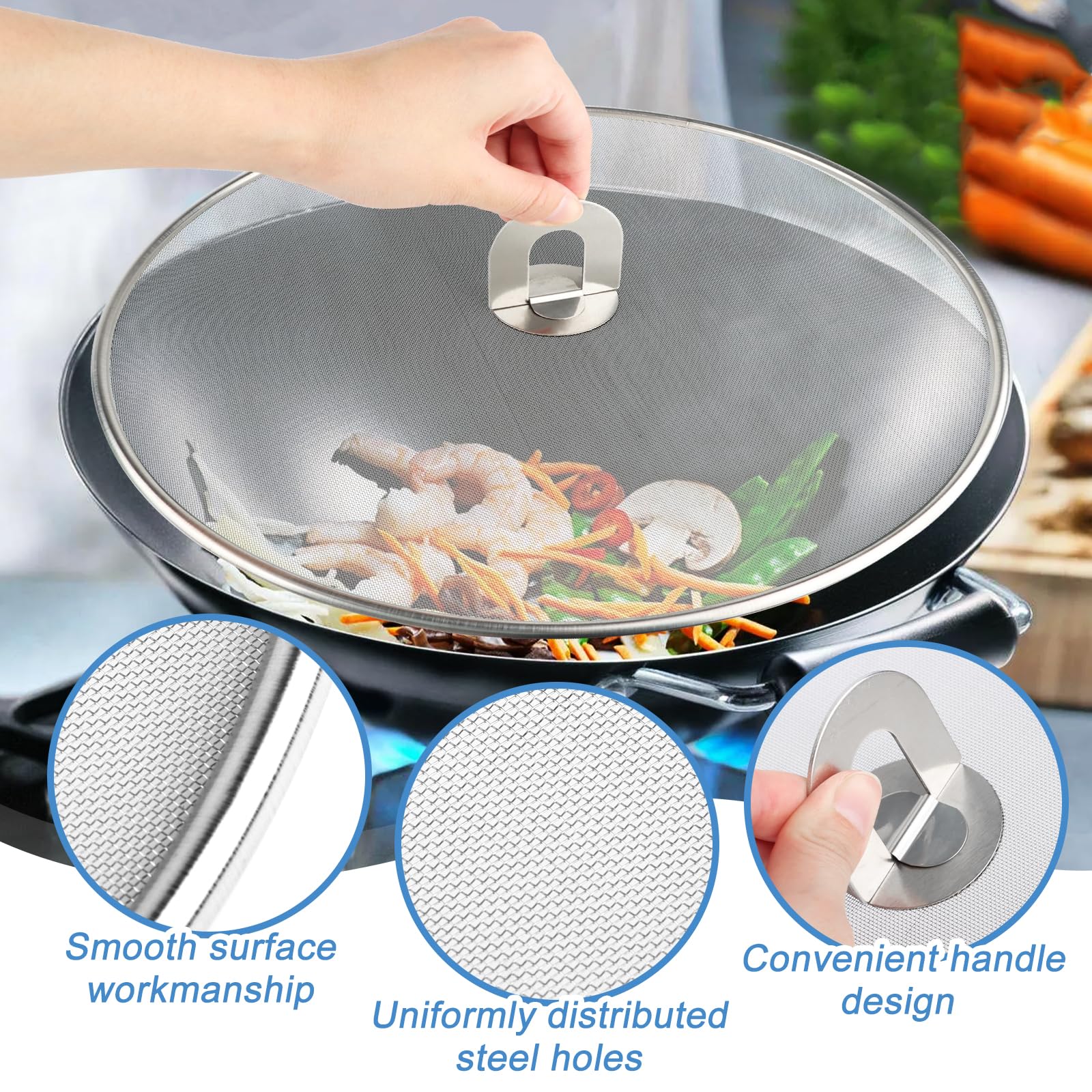 Paraschizzi Per Microonde | Copertura Trasparente Per Alimenti Per Microonde Con Manico, Senza BPA, Copertura Per Gli Schizzi Per Microonde Ventilata Per Alimenti