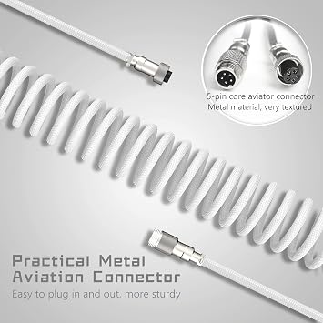 Womier SK75 75% Keyboard with Full Aluminum Wireless Mechanical Gaming Key Board Coiled Keyboard Cable