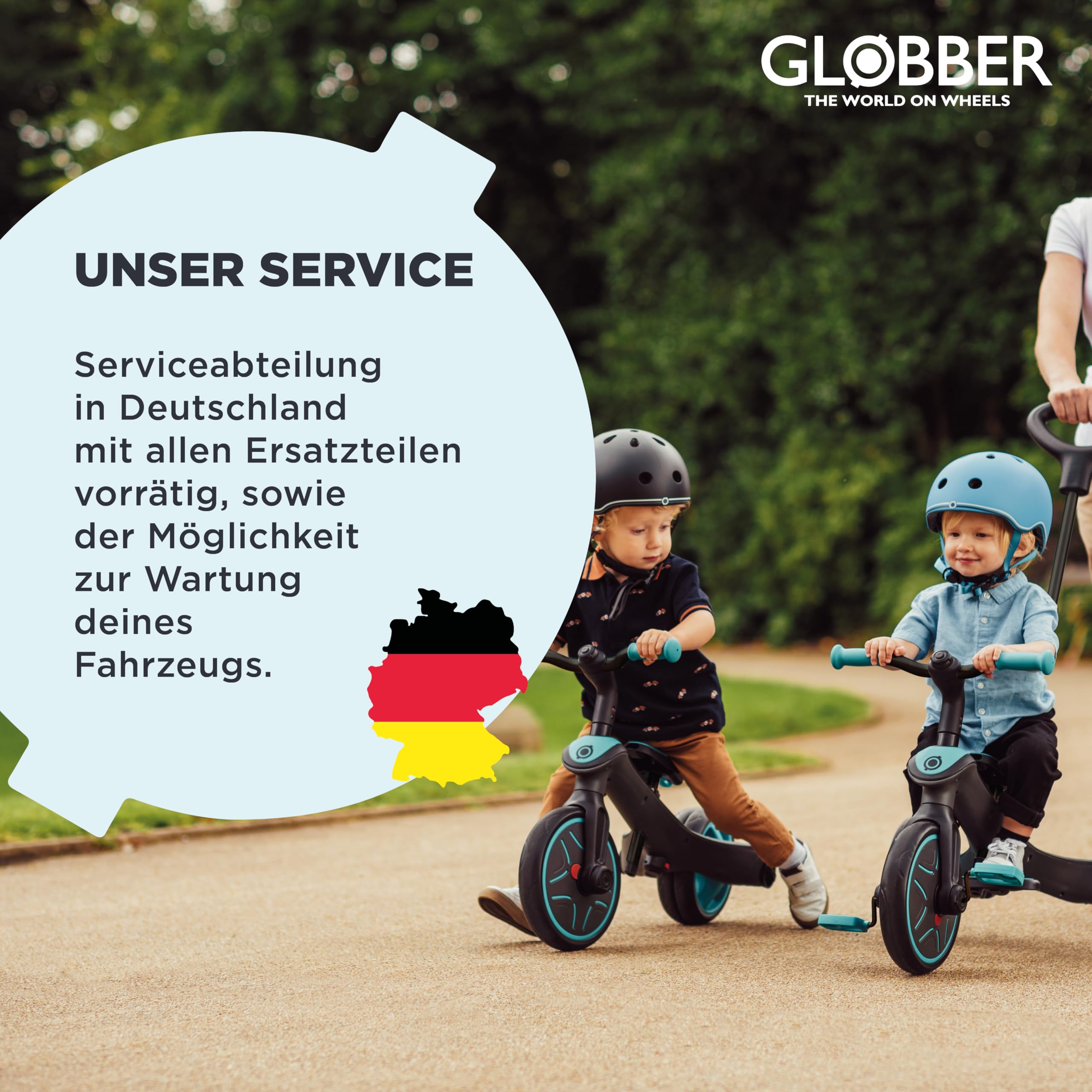GLOBBER JUNIOR Foldable Lights ECO - Tretroller, 120/80 mm, ABEC 9, 3-rädrig, LED-Leuchtrollen