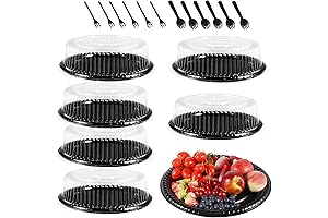 Large Heavy Duty Serving Tray with Lid & Sporks