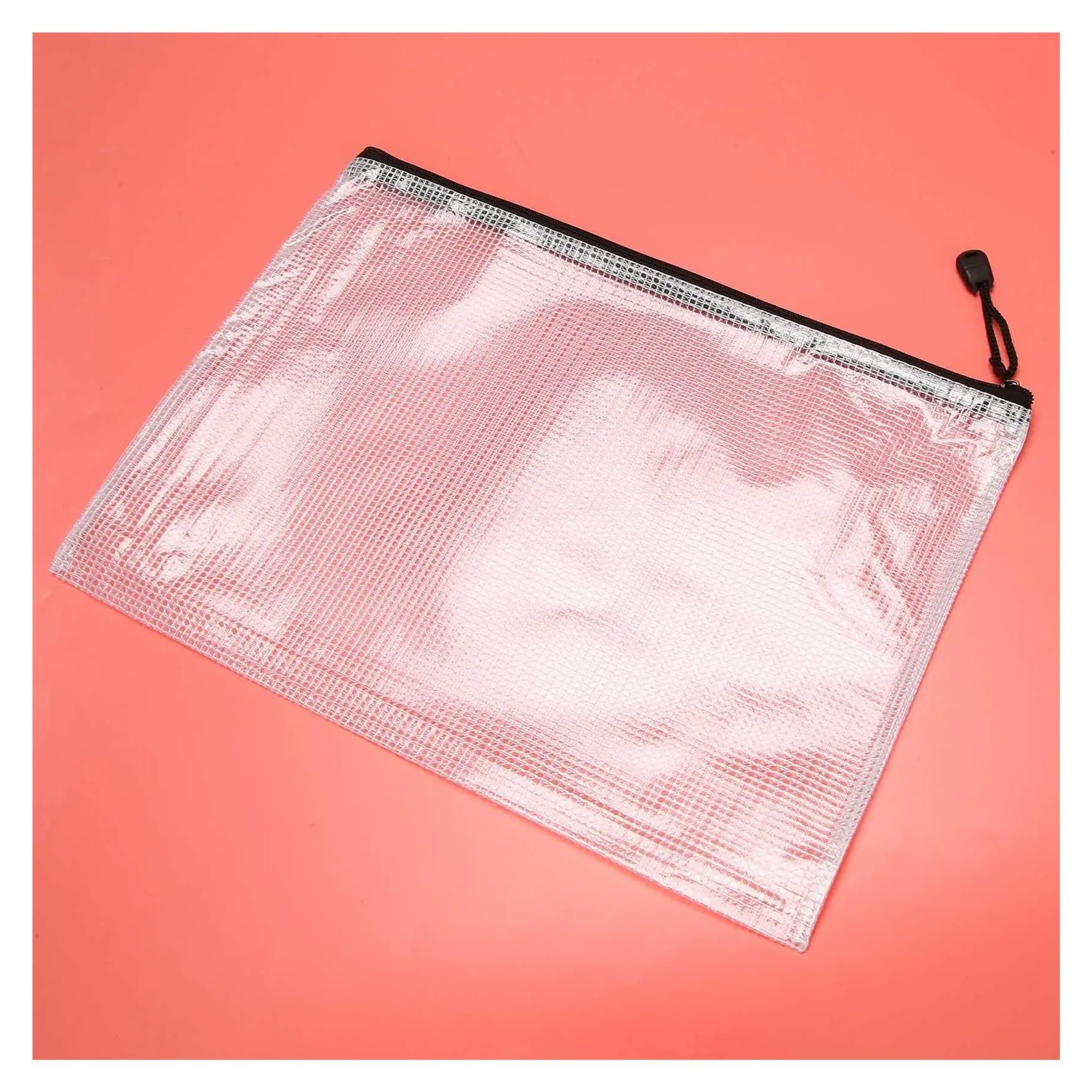 12 Sacchetti con Cerniera A4, in Rete con Cerniera, for Giochi da Tavolo, in PVC, for Ufficio, 34 * 24 cm