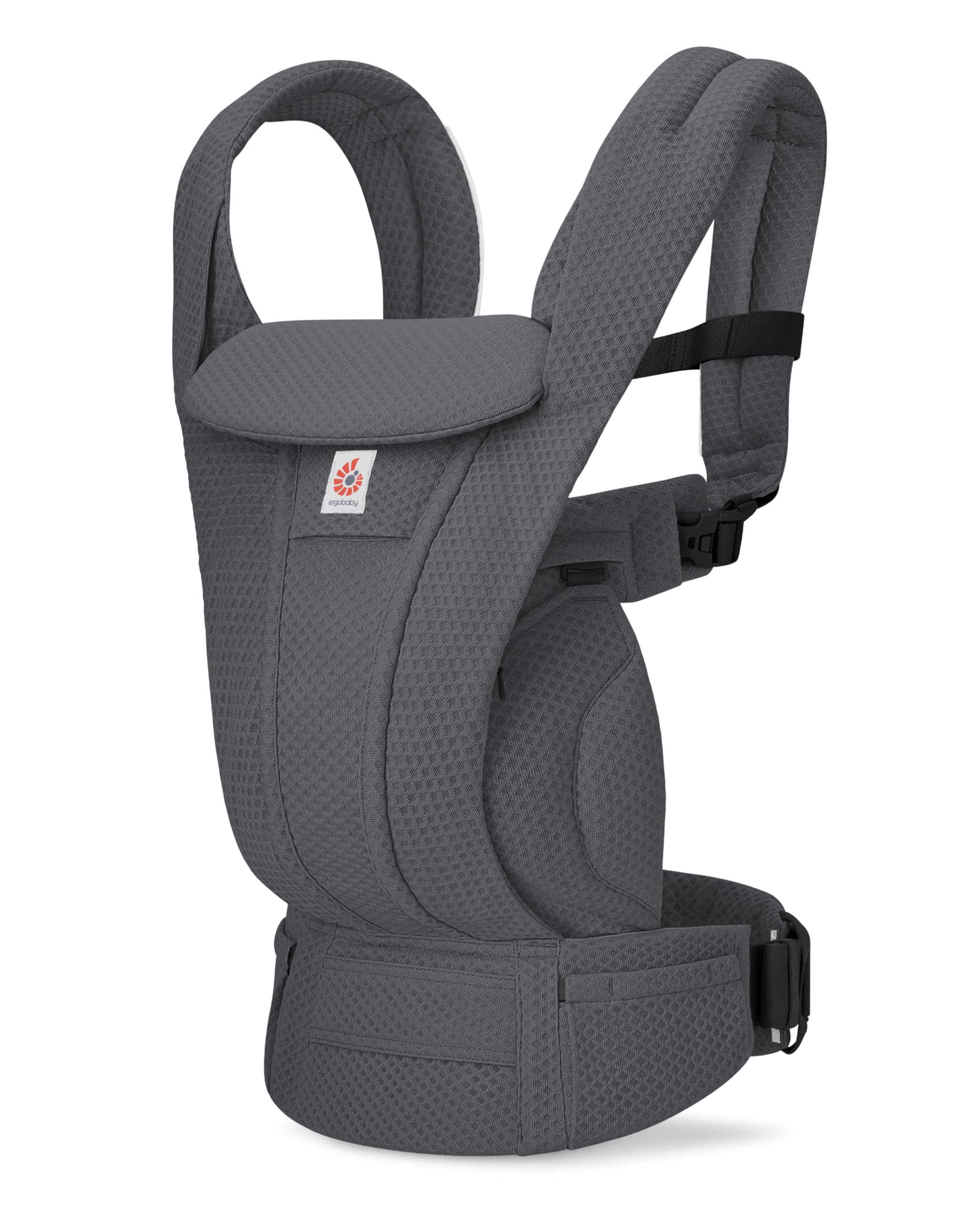 Photo 1 of Ergobaby Omni Deluxe Baby Carrier for Newborn to Toddlers 0-48 Months (7-45 lbs) - 4-Position Breathable Mesh Baby Carrier with Ergonomic Support, Storage Pockets, and Sun Hood - Graphite Grey