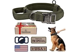 Tactical Dog Collar Adjustable MilitaryCollar: - Nylon K9 Collar