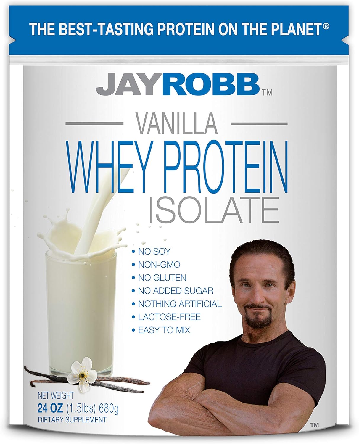 Jay Robb GrassFed Whey Protein Isolate Powder, 76