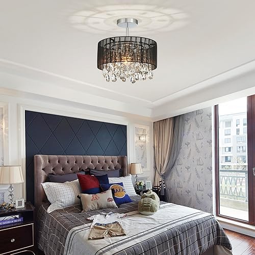 Miniatura 6 de Shrine Candelabros de cristal de iluminación, diseño moderno, lámpara de techo para espacio vital, 13 pulgadas de profundidad x 14 pulgadas de alto,