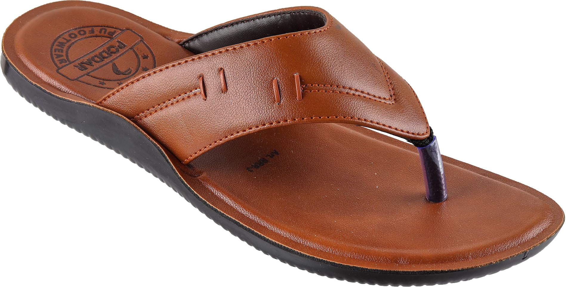 Poddar Mens Rexine Slipper with Soft Memory Foam | Comfortable For Pain Relief (B0D7QF1KVK) Amazon Price History, Amazon Price Tracker