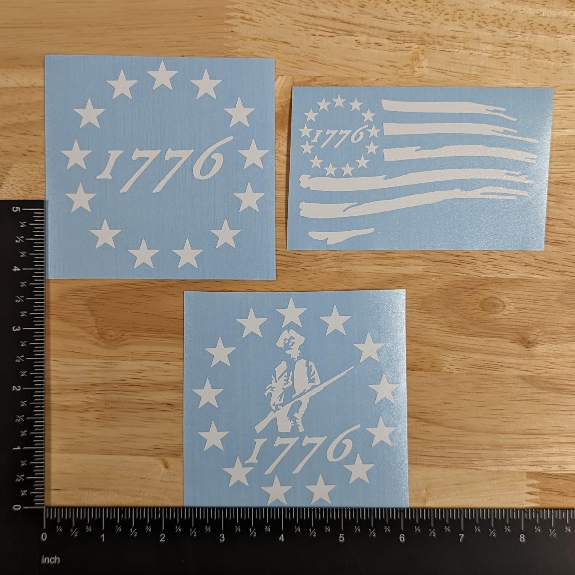 Vinyl WickedGoodz American Flag Liberty Decal - 6x2.4 Inch Patriotic ...