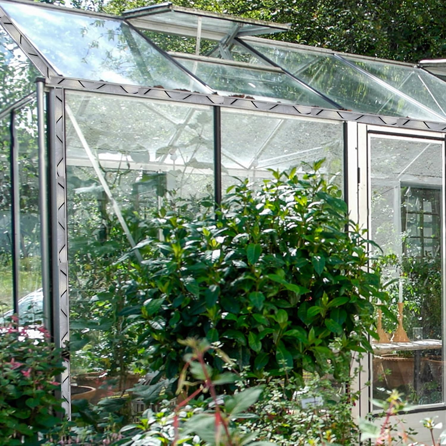 6.6 FT Greenhouse Lock Channel and Spring Wire Kit,20 Set PVC-Coated Wires and Aluminum Channels for Poly Film/Shade Cloth Attachment System,20 Set