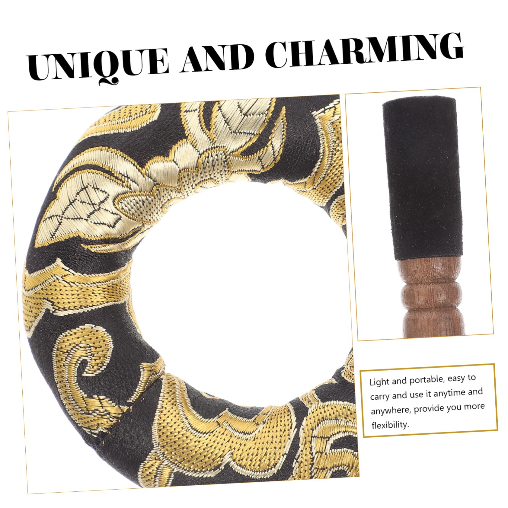 LIFKOME 1Set Singing Bowl Meditation Bowl for Mindfulness Healing Includes Mallet Cushion for Home Decor Practices Pillow