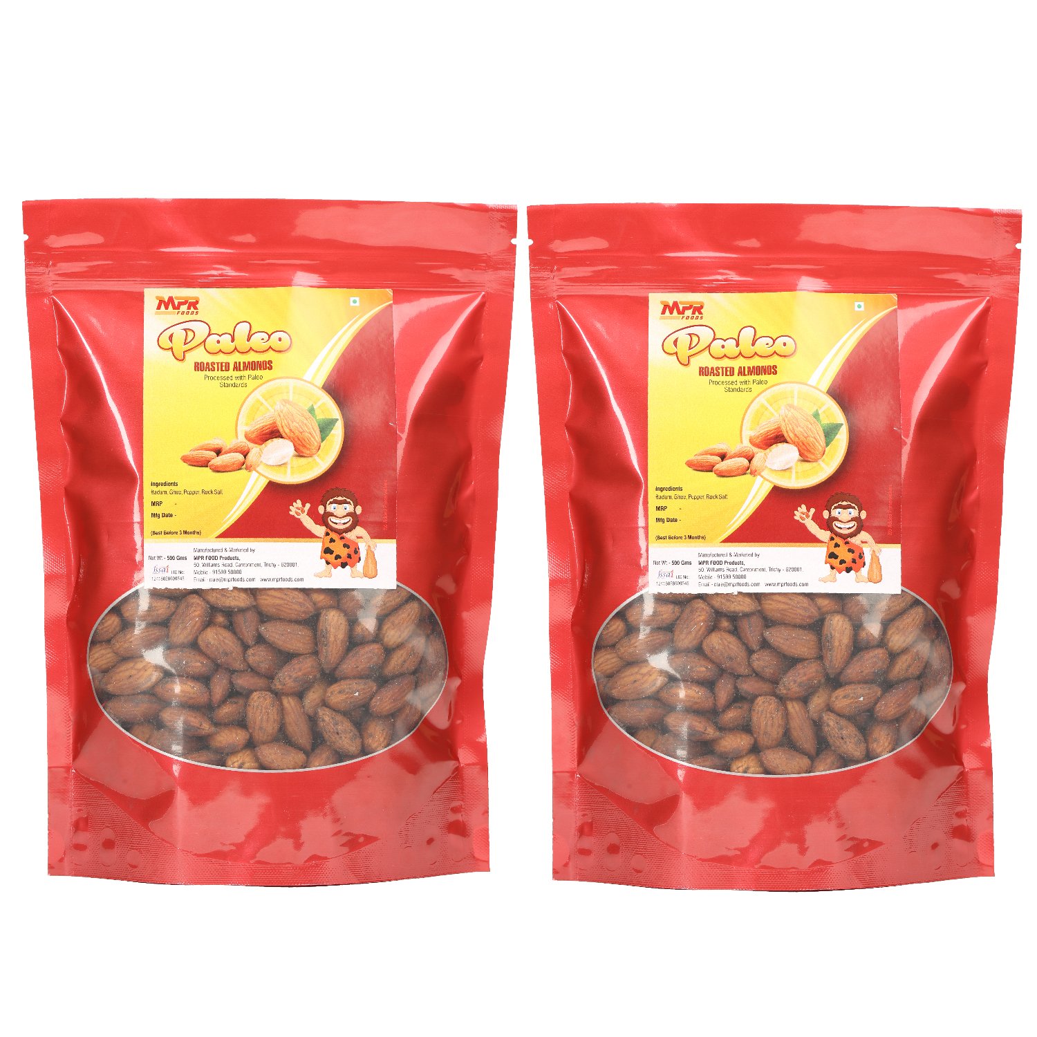 MPR Foods Paleo Roasted Almonds 500gms (Pack of 2) (B07F7W7SKF) Amazon Price History, Amazon Price Tracker