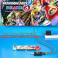 Vista 6 de Dock Replacement for Nintendo Switch & Switch OLED (Not Support Switch 2) Portable Docking Station TV Adapter Support 4K60Hz Display Must-Have