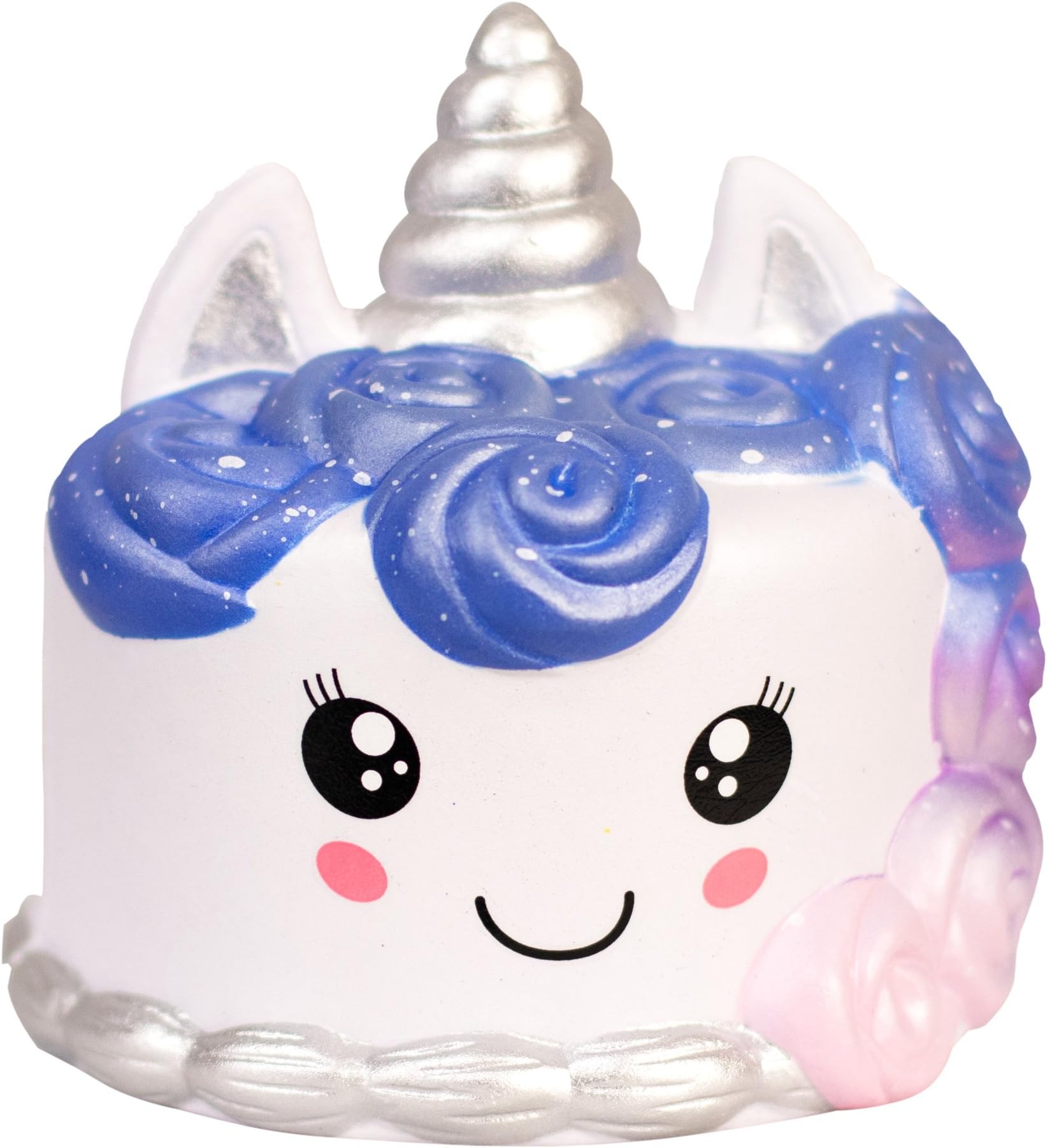 Premium Jumbo Squishy Toy | Slow Rising Kawaii Squishies | Super Soft Sensory/Stress Relief | ~ Unicorn Galaxy Cake