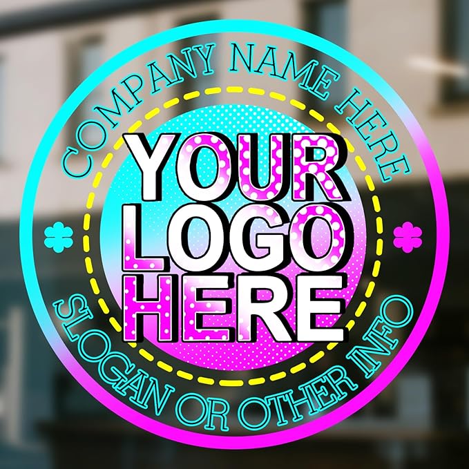 Custom Vinyl Window Decals Personalized Business Logo Large Sign Bulk ...