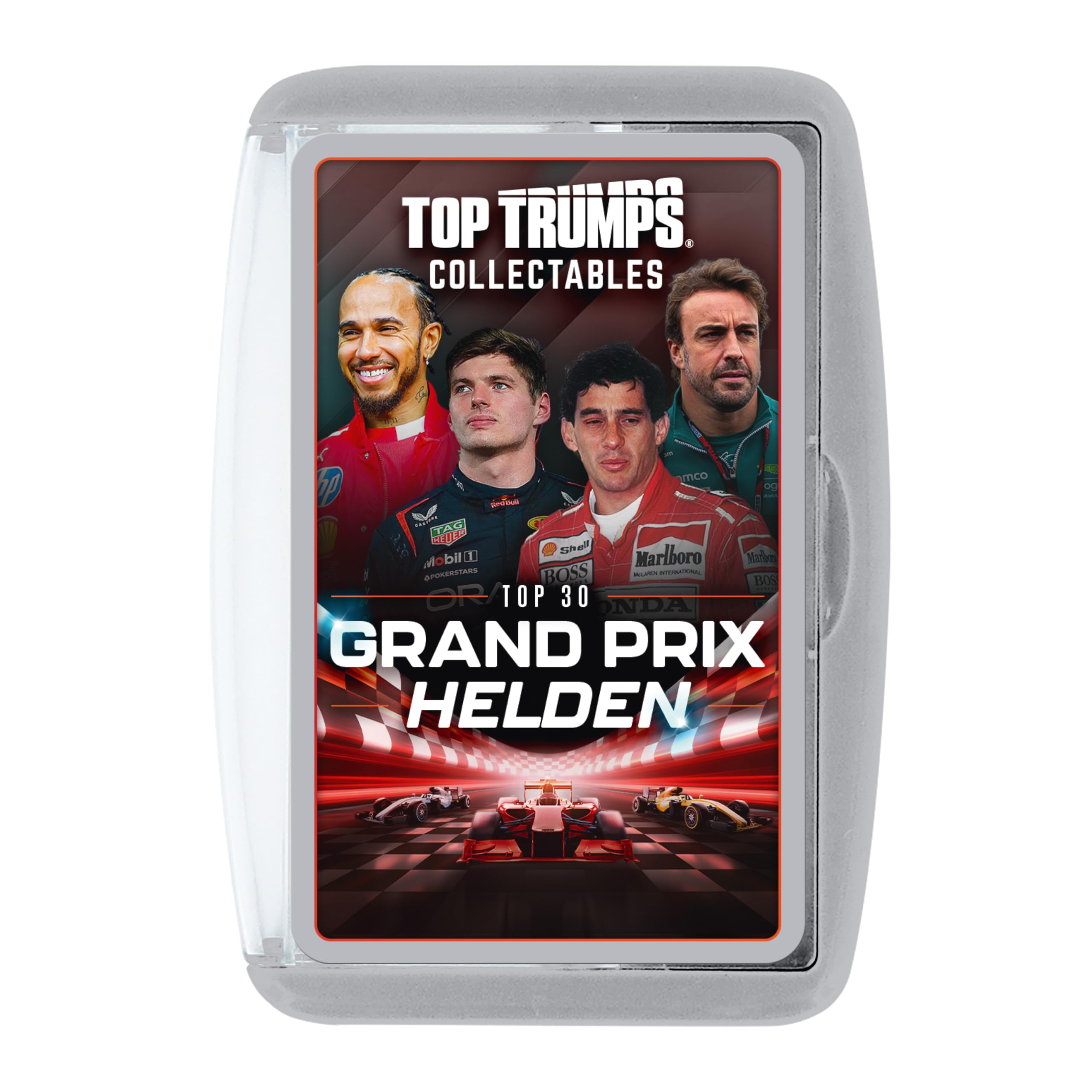 Winning Moves Top Trumps Collectables Grand Prix Helden Kartenspiel für Kinder & Erwachsene - Fanartikel Grand Prix Helden Edition Lernspiel - 2+ Spieler ab 6+ Jahre - Deutsch