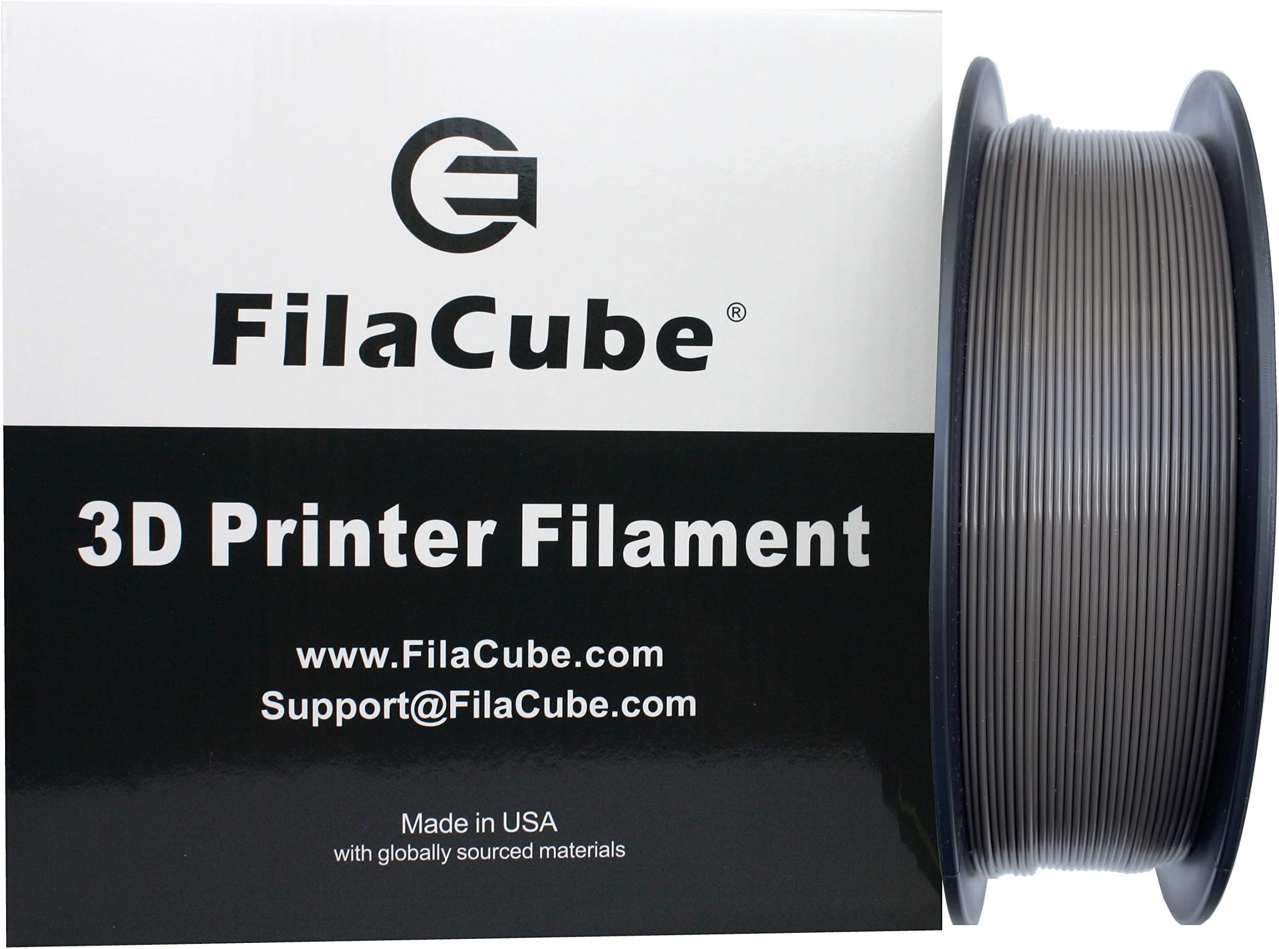 Dark/Deep Brown(Coffee/Chocolate) 1.75mm PLA 3D Printer Filament - 1kg FilaCube PLA 2 1.75 mm Plastic 3-D Printing Filament Supplies Pack 3D Pen Filament Refills [Made in USA] Plus Pro tan PLA+
