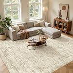 DMOYEST Zone Rug Salle de séjour Rugs - 8x10 Grand Soft Intérieur Neutre Modern Abstract Faible Pile Lavable Rug Tapis pour Chambre Salle à manger Farmhouse Home Office - gris