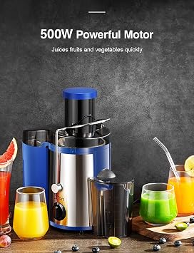 Qcen 500W Juicer Machine الأزرق والكهربائي عصارة الحمضيات