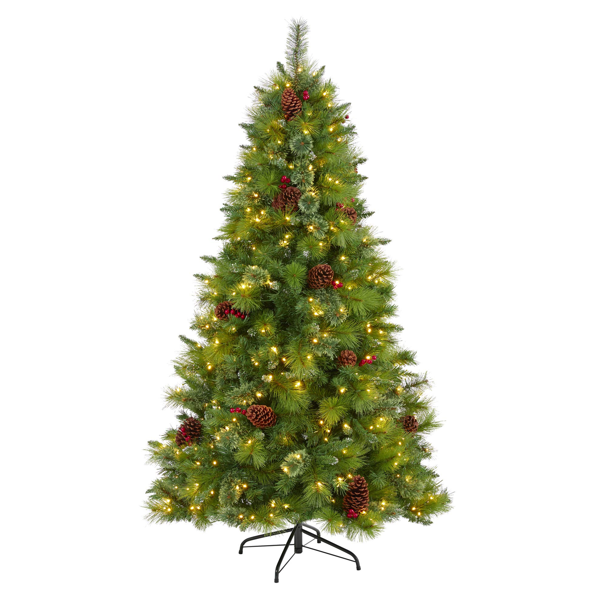 Nearly Natural 6ft. Montana Mixed Pine Artificial Christmas Tree with