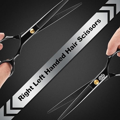 Miniatura 3 de CIICII - Tijeras de corte de cabello, juego de tijeras profesionales de 6.5 pulgadas (tijeras de corte de pelo, corte de barba, kit de corte de