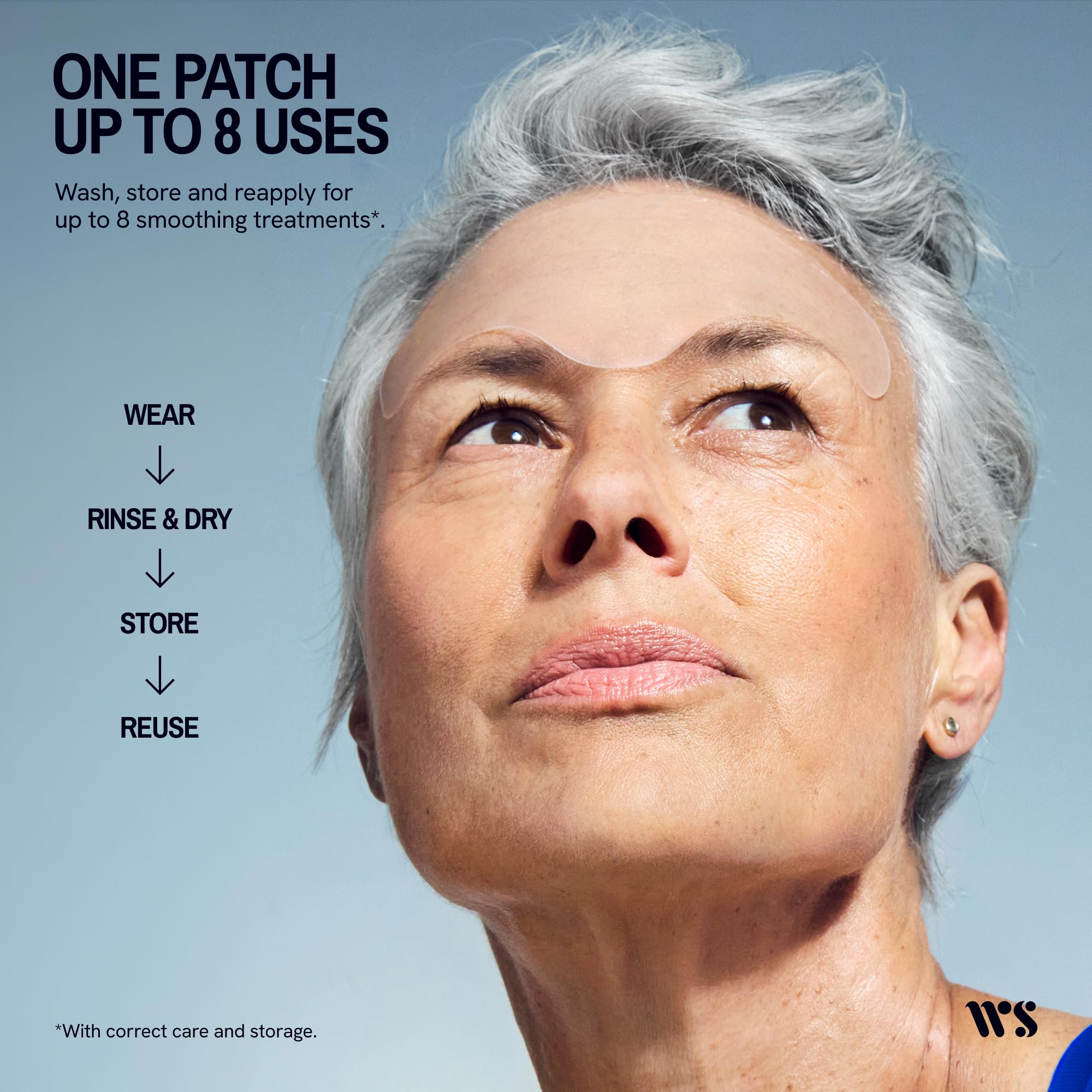 Wrinkles Schminkles Reusable Silicone Forehead Wrinkle Patches