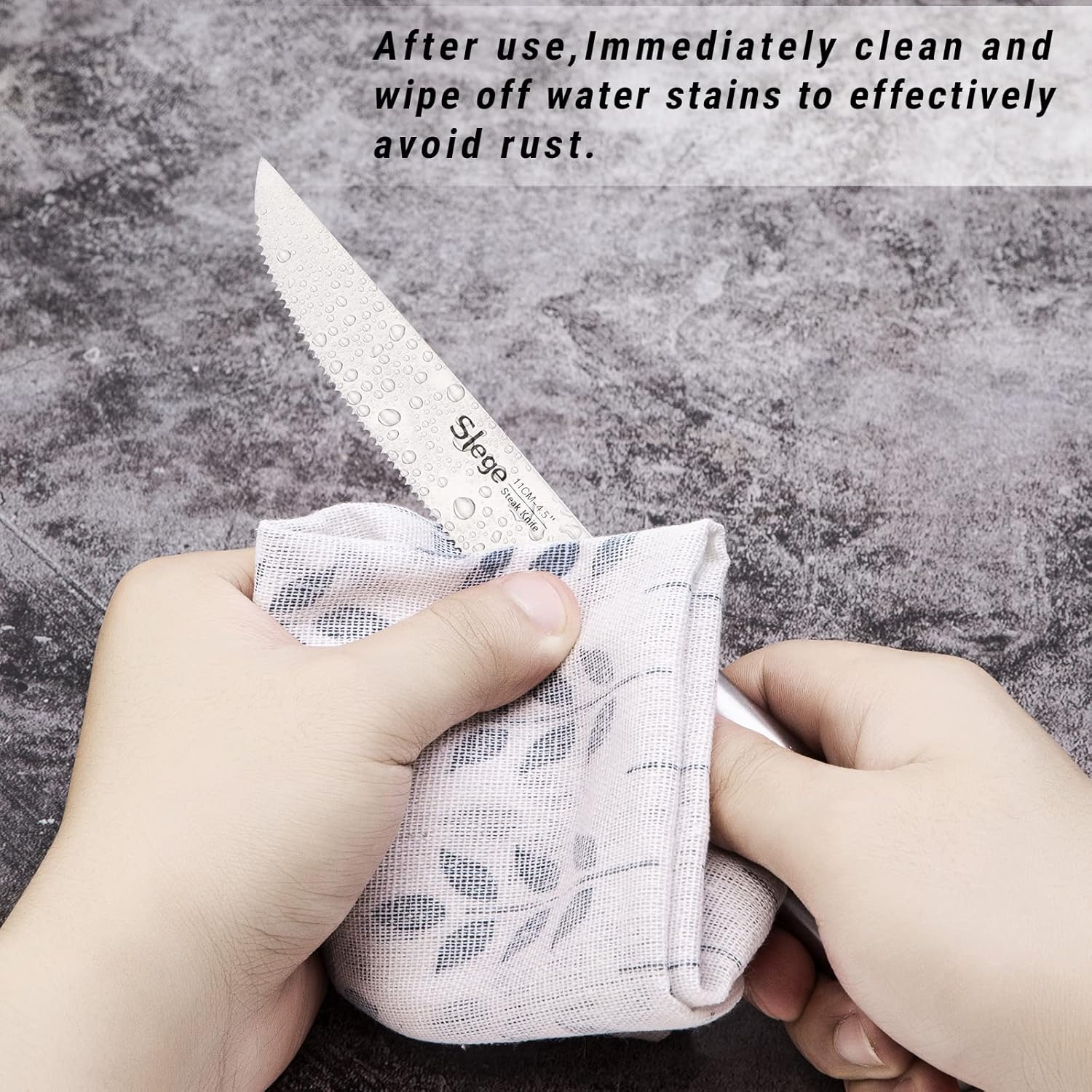 Steak Knife Set of 8,Steak Knives,Serrated Stainless Steel Steak Knife with Hollow Handles,Kitchen Steak Knife with Gift Box: Home & Kitchen