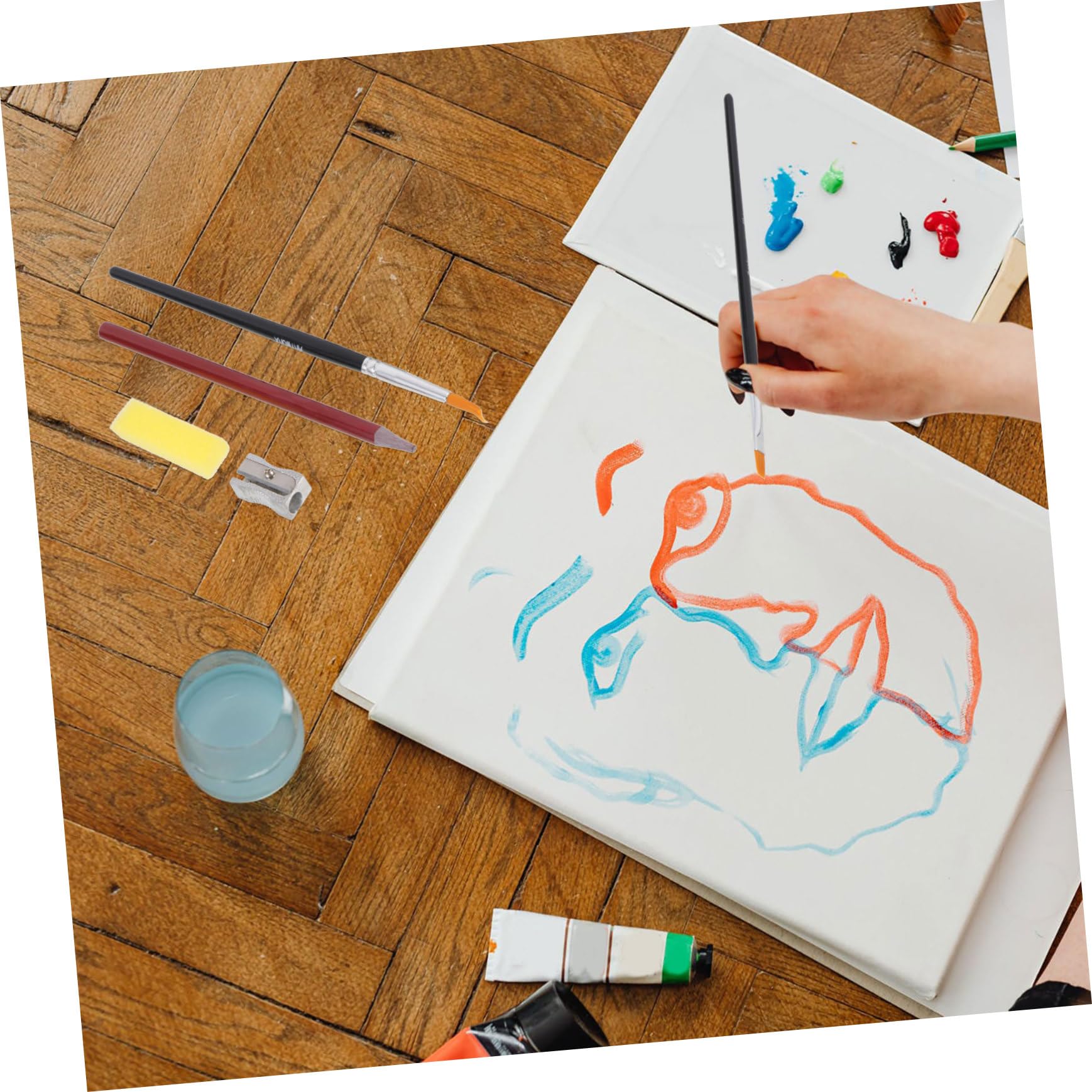 NUOBESTY 1 Ensemble De Peinture À L'Aquarelle Lavable À L'Eau Peinture À L'Huile Pastels Artistes À L'Aquarelle Pour Enfants Kit D'Aquarelle Débutant Daniel Chine