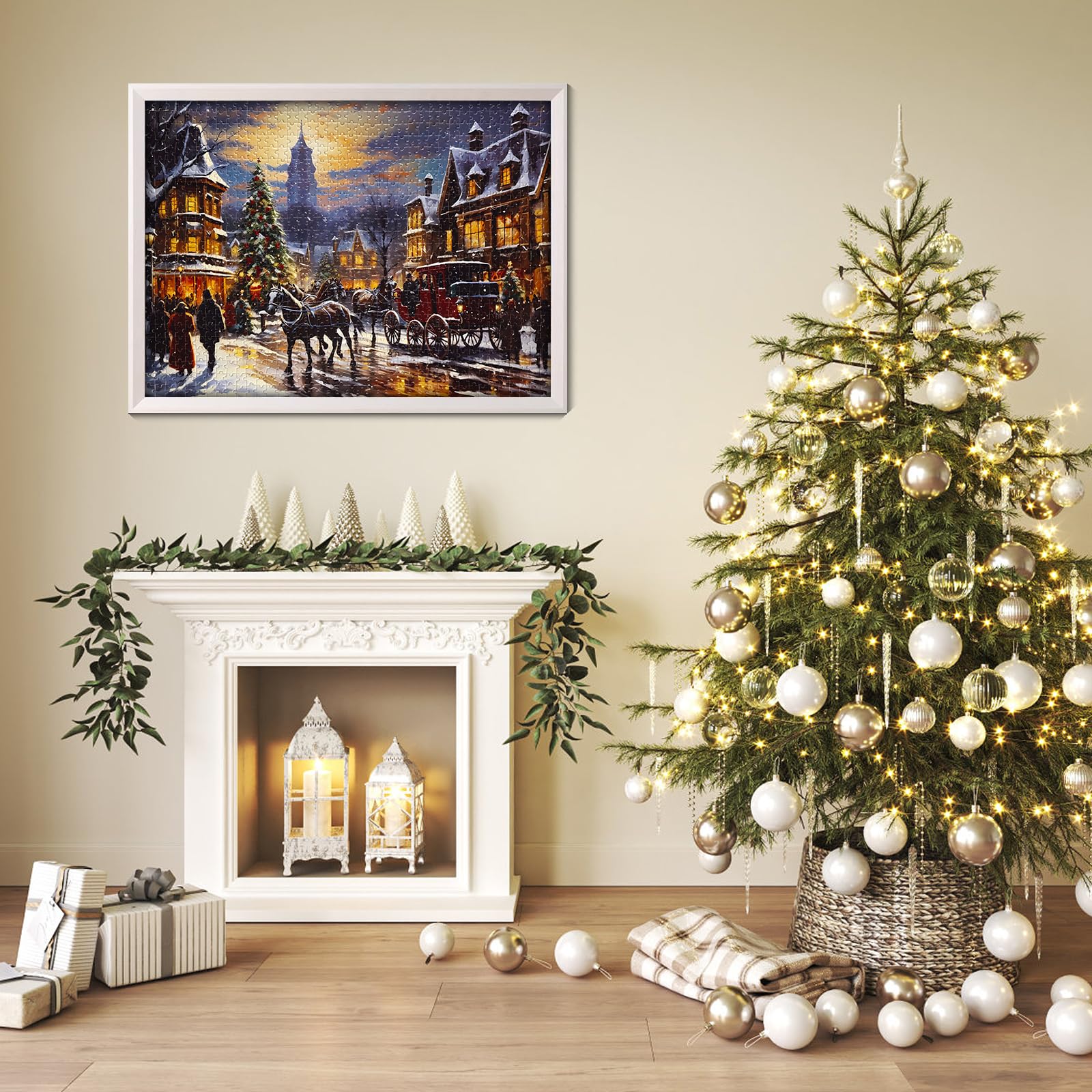 Clementoni 81504 - Puzzle collezione Prepararsi per Natale 1000 pezzi - Puzzle per adulti 14-99 anni, regalo uomo/donna, made in Italy, multicolore