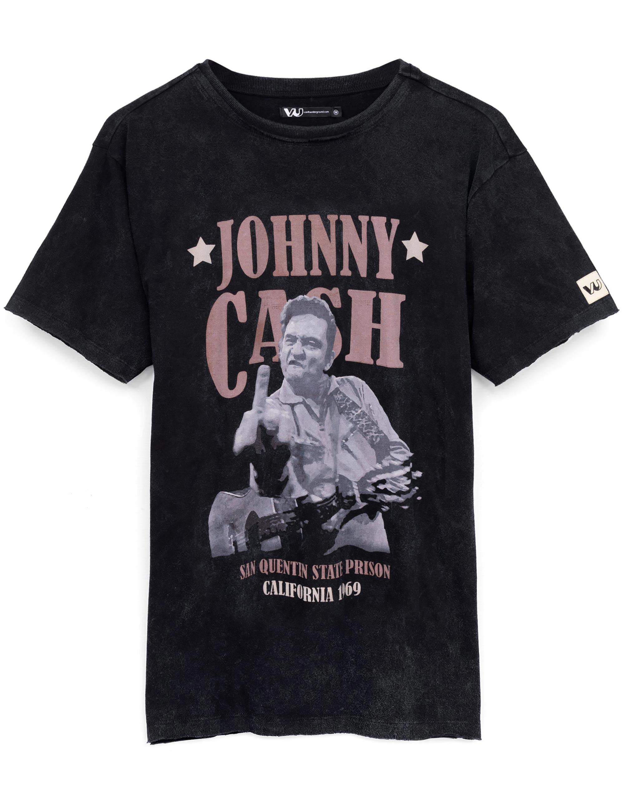 Johnny Cash T-Shirt for Men & Women | Unisex Black San Quentin State Prison Country Music Band Tee | CD Clothing Merchandise Gifts Small