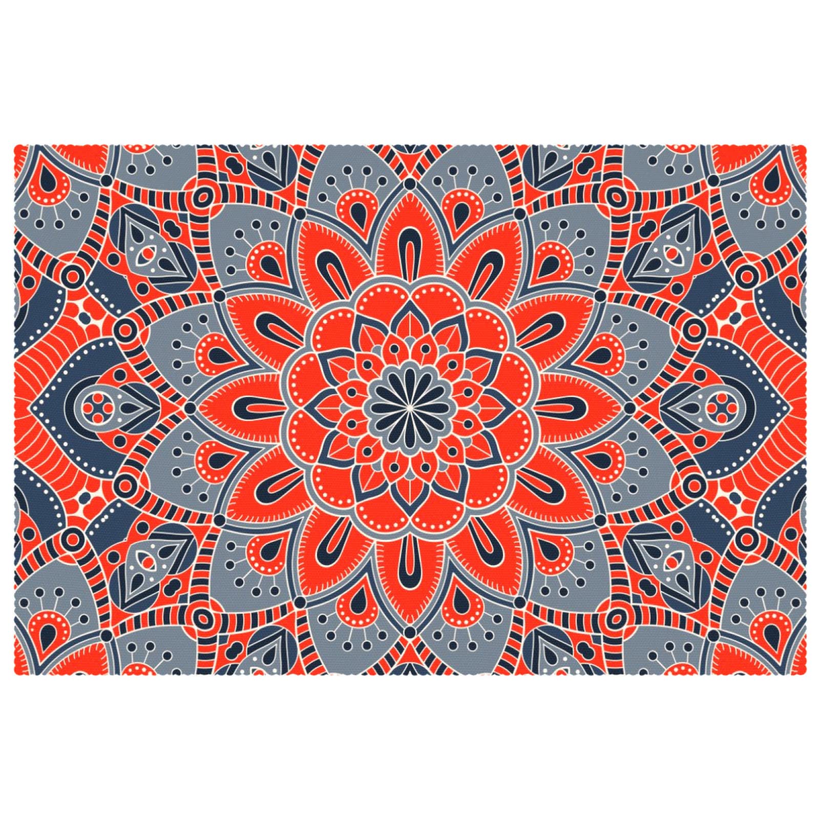 Set de table rose mandala antidérapant fini les taches et rayures sur vos tables