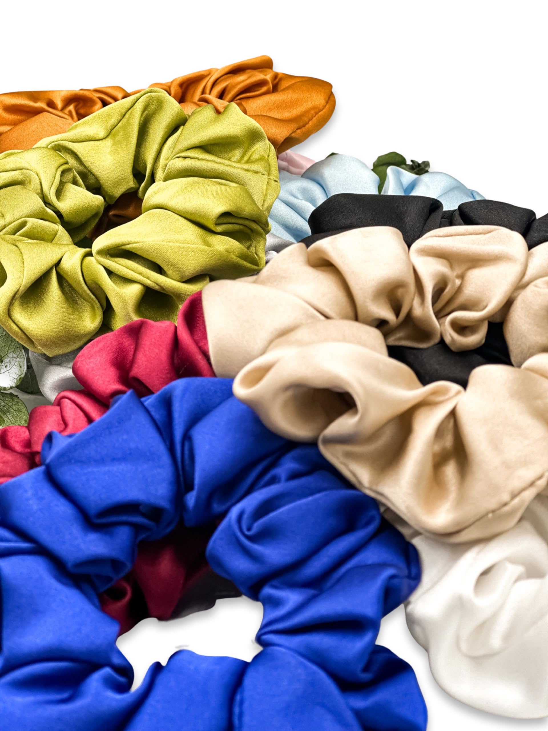ICON SILK Saf İpek Saç Tokası Orta Boy 3,5 cm (1 Adet) (Uçuk Yeşil)