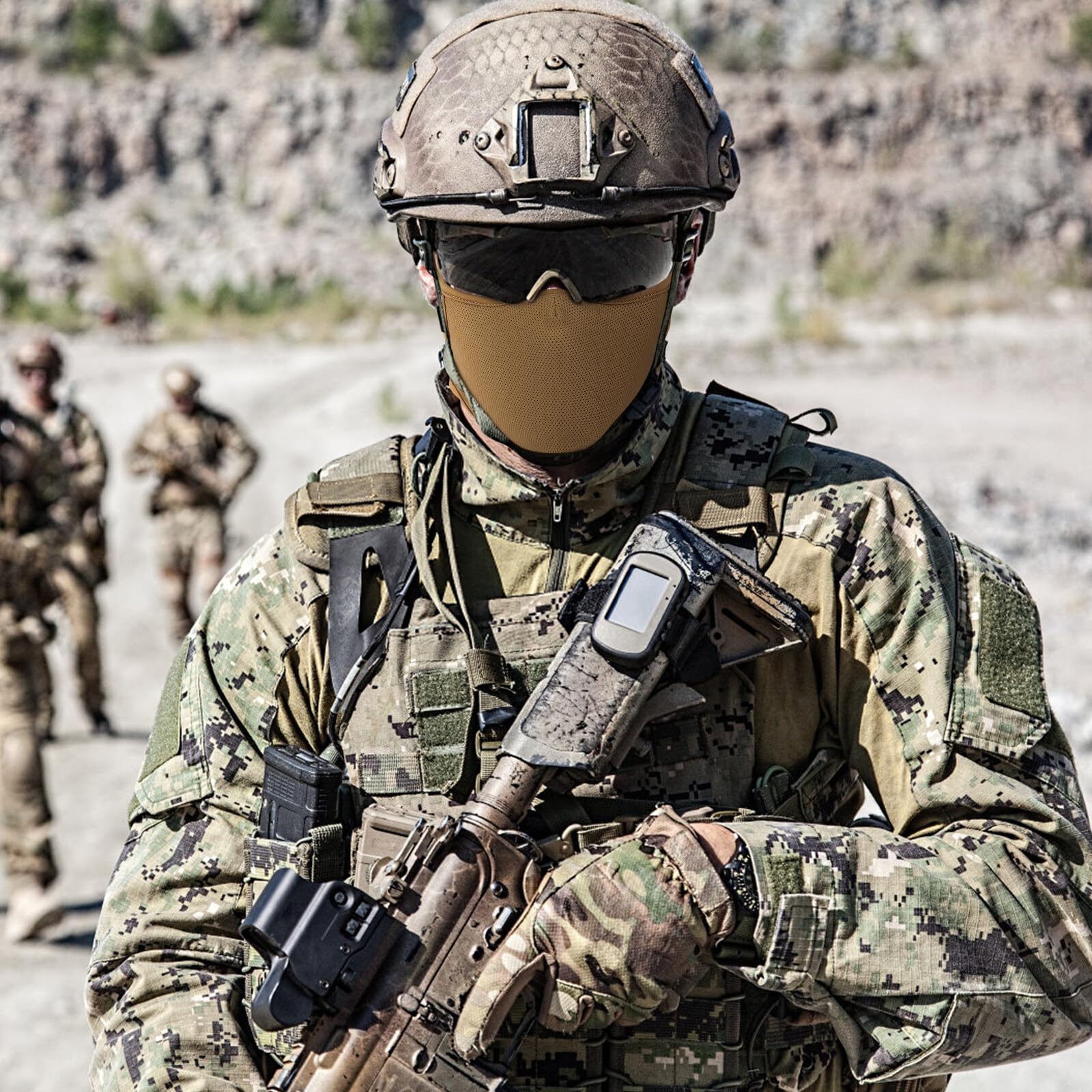 Masque de tir, Demi-Masque en Silicone, Tactique Multifonctionnel, Respirant, pour l'extérieur, BBS, Paintball, tir, Jeu de Survie CS