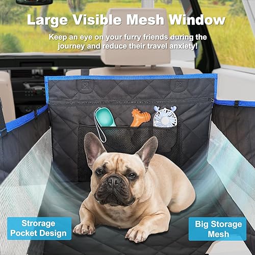 Miniatura 4 de Asiento de coche para perros pequeños - Extensor de asiento trasero para perros - Funda de asiento de coche para perros grandes y pequeños para