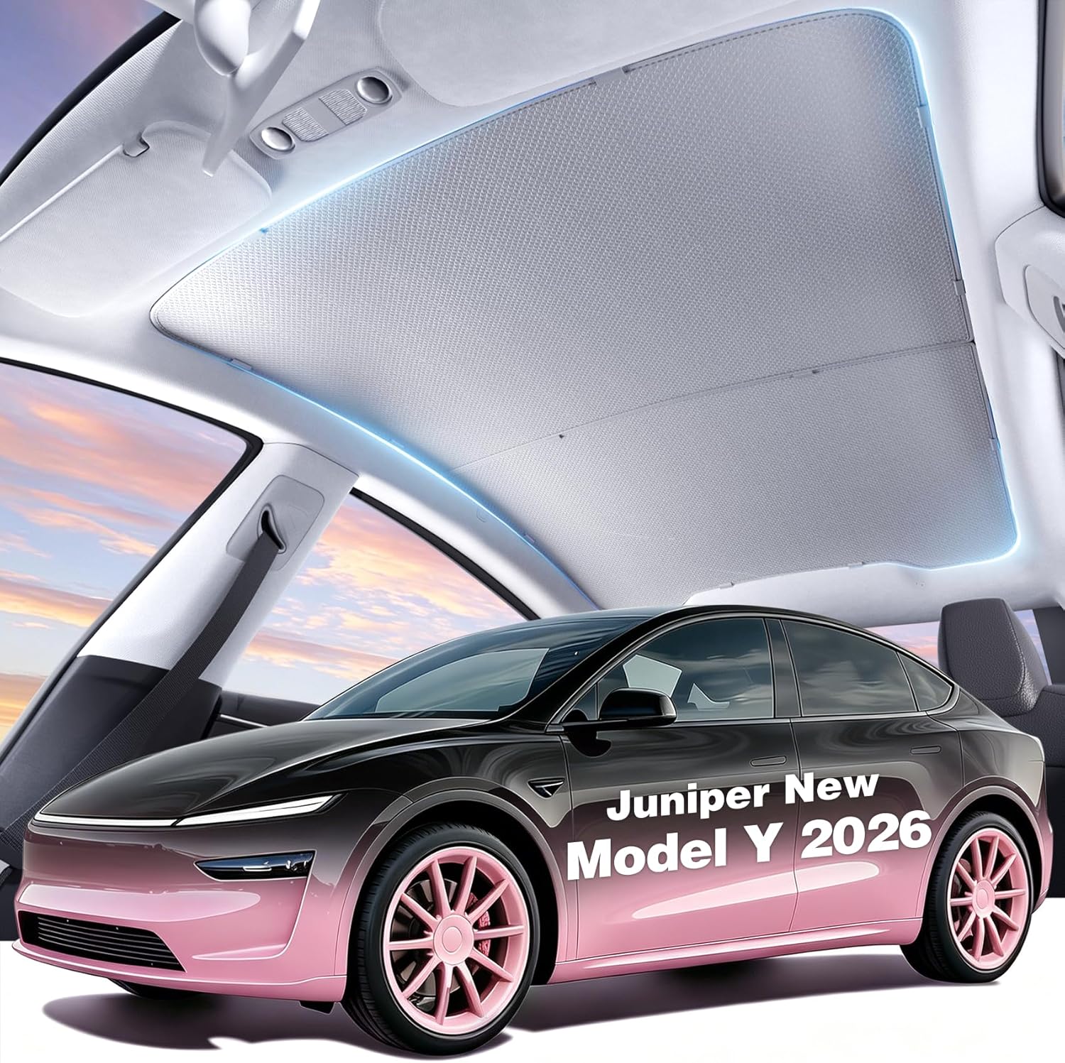 BJBT Roof Sunshade (Full Blackout) - Tesla Model Y accessories