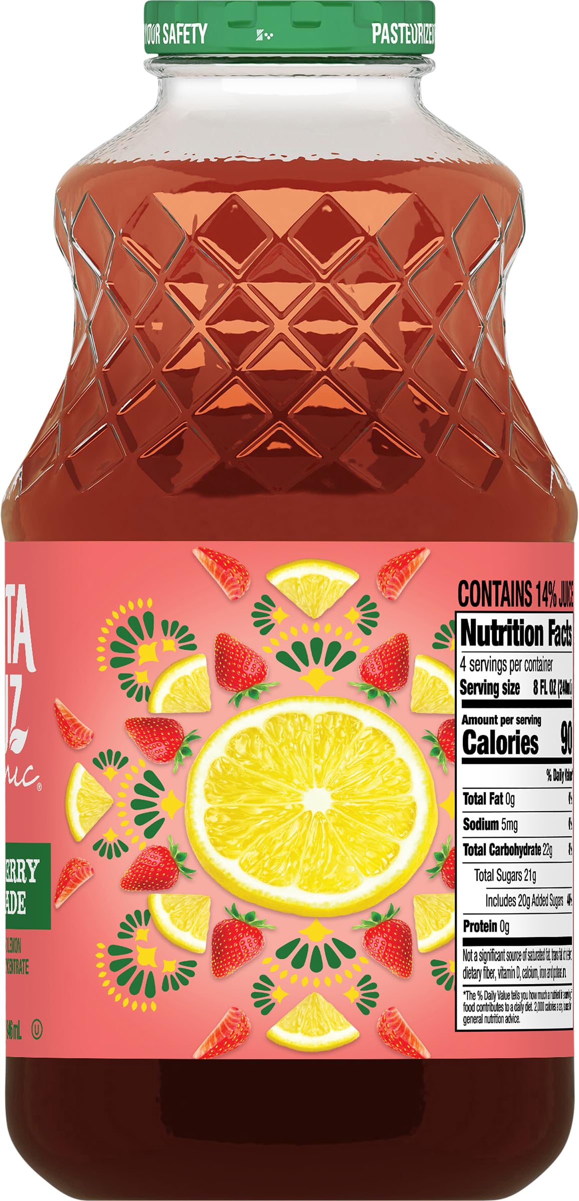 Amazon.com : Santa Cruz Organic Strawberry Lemonade, 32 fl oz