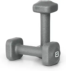 Tone Fitness Neoprene Dumbbell Weight Pairs with Anti-Roll Square Head | Multiple Options